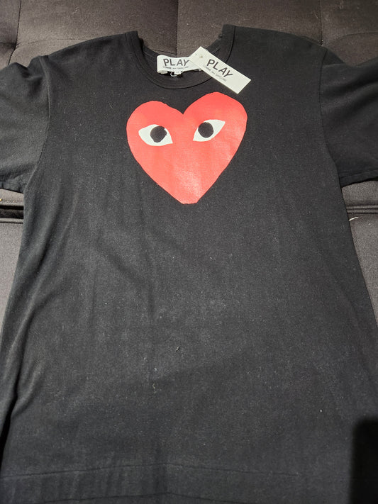 CDG Heart Tee Black